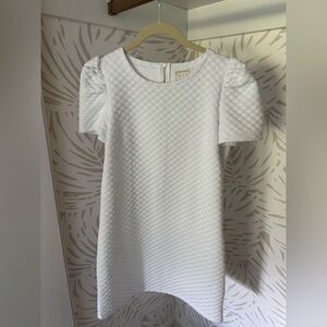 Sail to Sable Textured White Dress